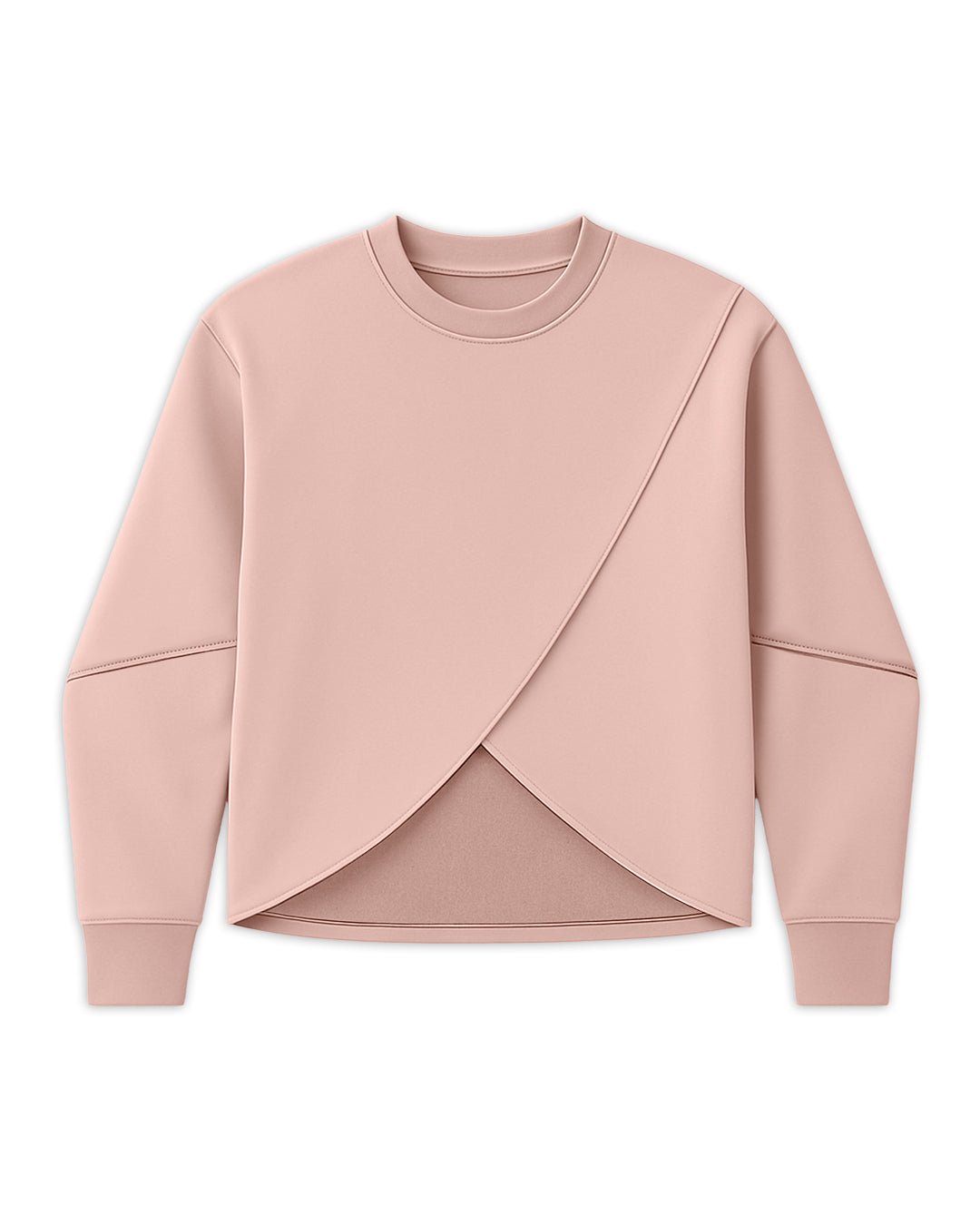[ULTRALUX] Crossover Sweatshirt - Rose - Hoodie - Athletifreak | Athletic & Gym Wear, Athleisure