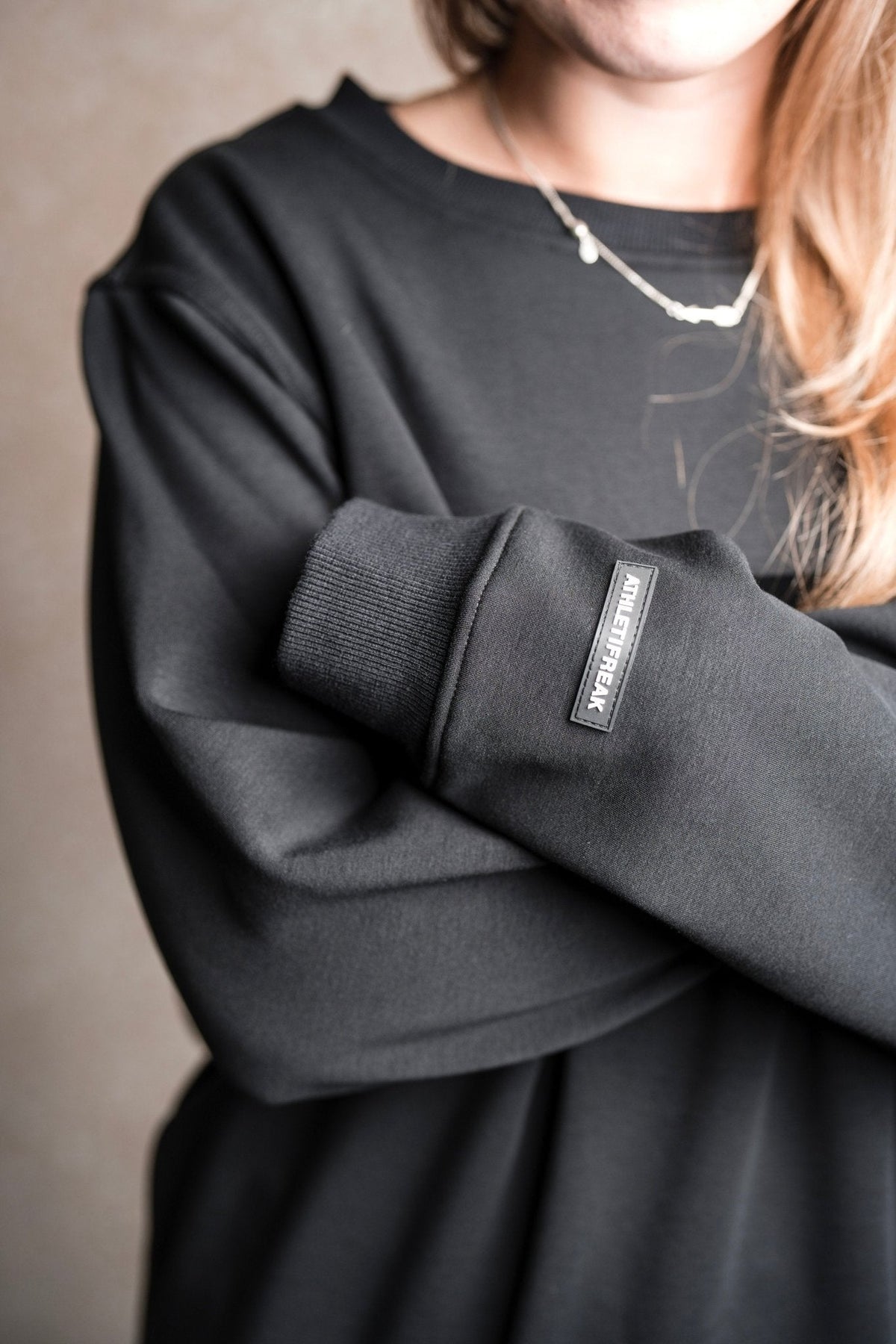 [ULTRALUX] Classic Crew Sweatshirt - Black - Sweatshirts - Athletifreak | Athletic & Gym Wear, Athleisure