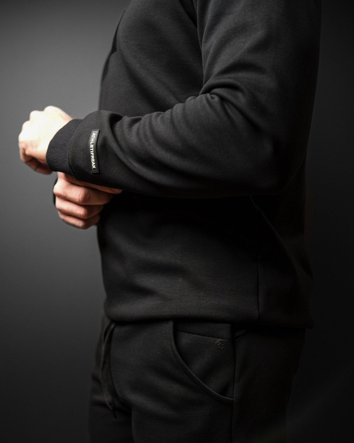[ULTRALUX] Classic Crew Sweatshirt - Black - Sweatshirts - Athletifreak | Athletic & Gym Wear, Athleisure