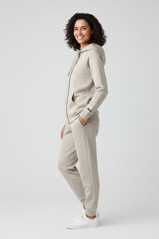 [AIRLUX] Element full zip Hoodie - Stone